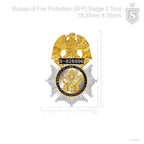 Bureau of Fire Protection Badge .